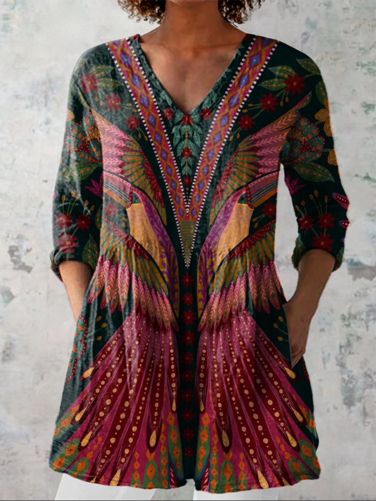 Adrianna | Blusa larga con escote en V