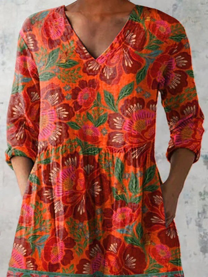Felicidad | Blusa larga con escote en V