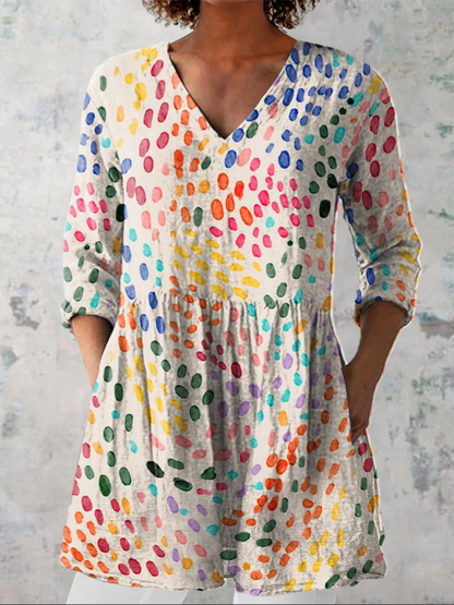 Bernadette | Blusa larga con cuello en V