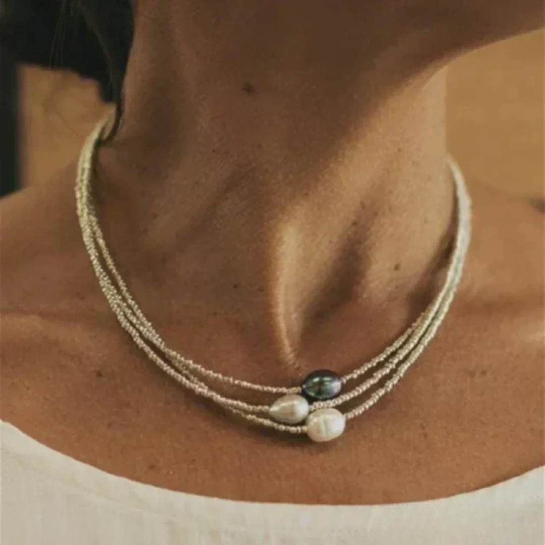 Collier de perles de style vintage