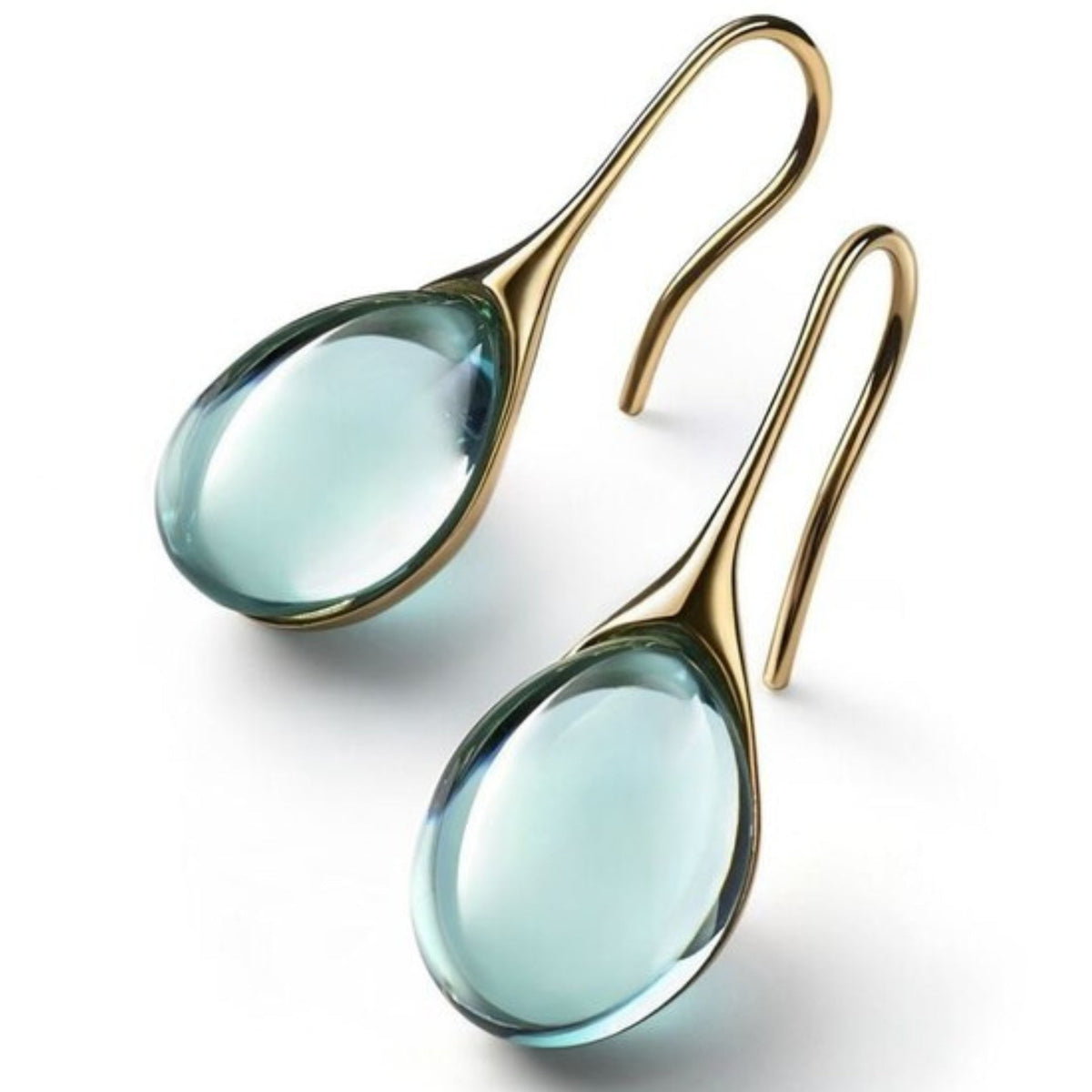 Élégantes boucles d'oreilles pendantes ornées de cristaux
