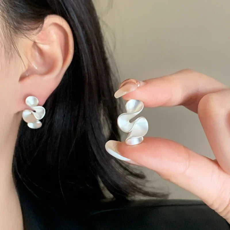Pendientes de plata con detalles en oro de 18 quilates