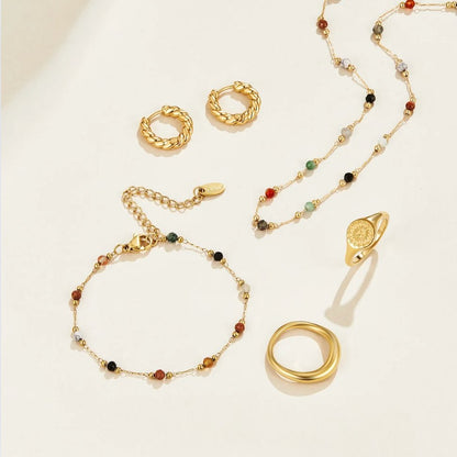 Collar minimalista con gema
