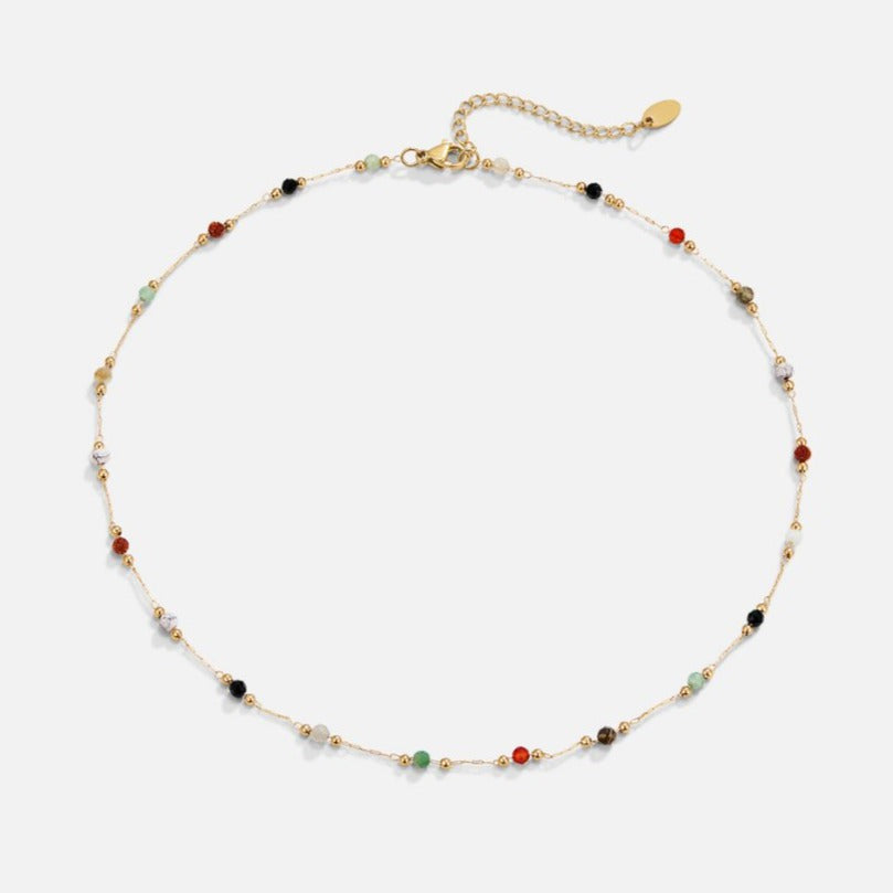 Collar minimalista con gema